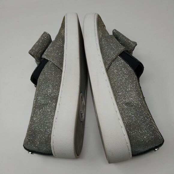 Michael Michael Kors Slip on Shoes. Silver sparkle color. Size 7M. - Picture 9 of 16